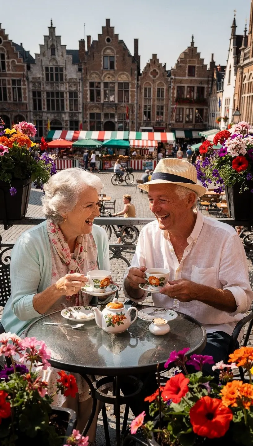 Infusion de thé à la fleur d'oranger dans une théière élégante, capturant la lumière dorée.