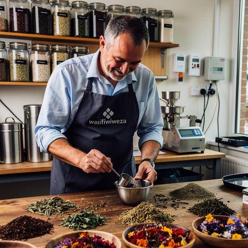 Une infusion de thé aux agrumes, avec des pétales de fleurs d'oranger flottant à la surface.